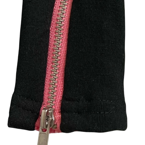 RHONDA SHEAR PAJAMA SHORTS ZIPPER ON THE SIDES WOMENS BLACK COLOR SIZE MEDIUM - Picture 2 of 4